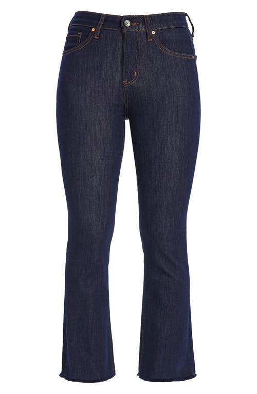 Bayeas Raw Hem Mid Rise Ankle Straight Leg Jeans