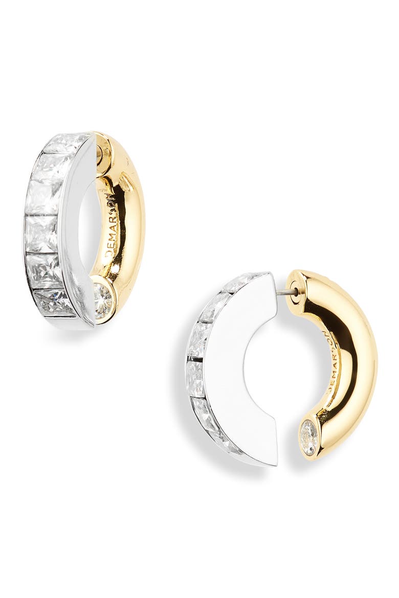 Lola Front/Back Hoop Earrings, Main, color, GOLD