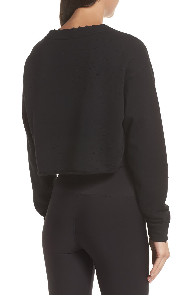 Alo Fierce Crew Pullover, Alternate, color, 