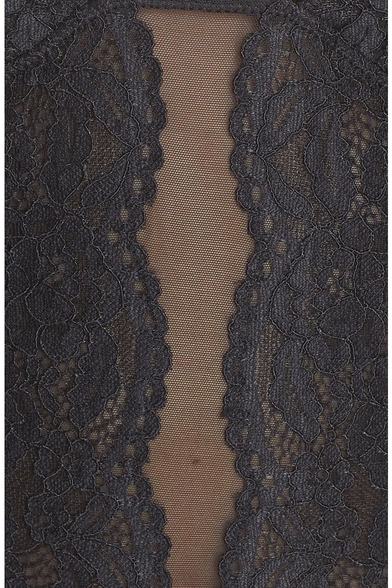 Ciao Bella Lace Bodysuit, Alternate, color, NIGHT