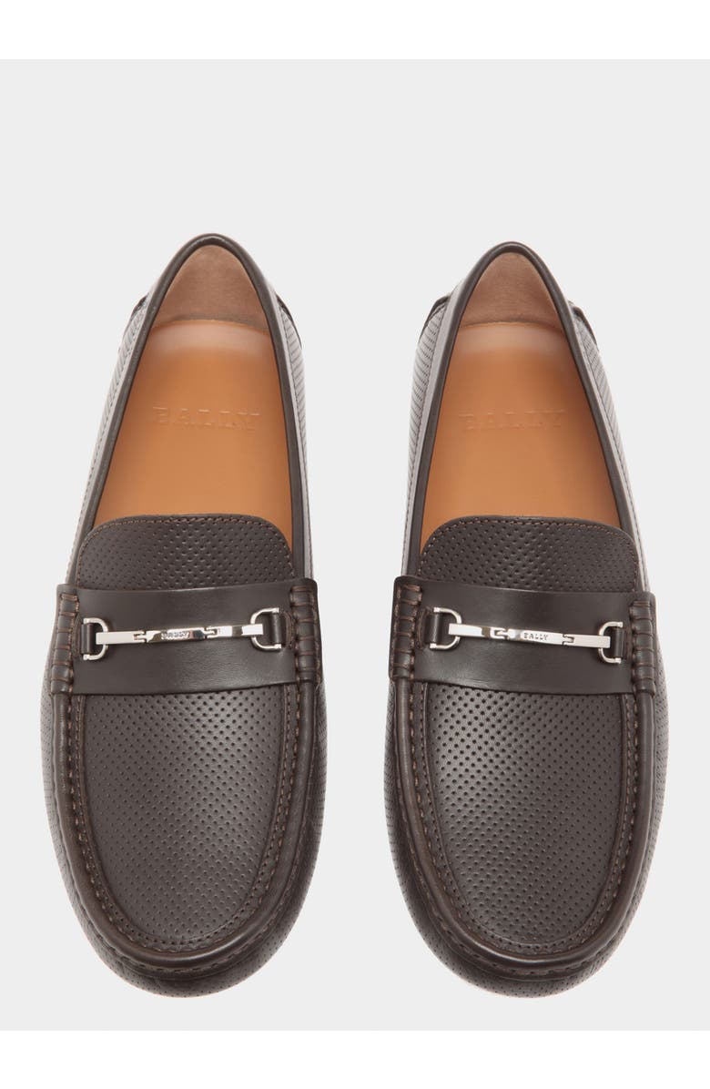 Bally Driver In Perforated Leather, Alternate, color,