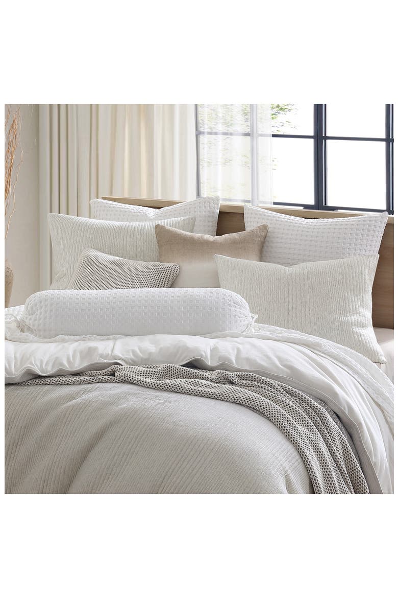 Pure Rib Comforter & Sham Set, Alternate, color, HEATHERED GREY