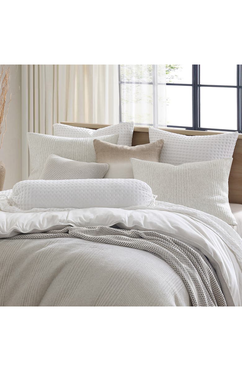 DKNY Pure Pure Rib Comforter & Sham Set, Alternate, color, Heathered Grey