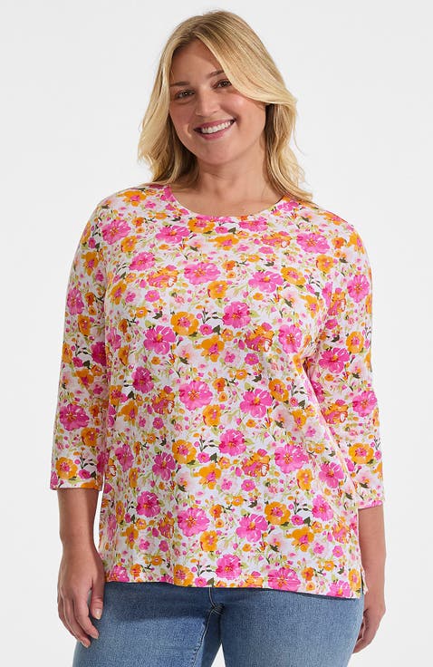 3/4 Sleeve Cotton Supima Tunic