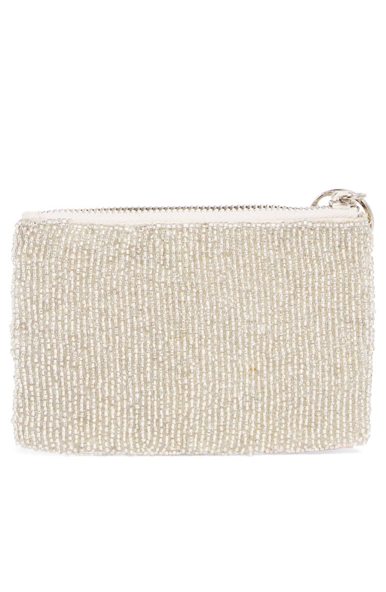 Collection XIIX Ice Cream Beaded Coin Pouch, Alternate, color, Beige Multi