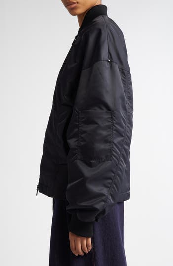 SPORTMAX Zebu Fitted Bomber Jacket | Nordstrom