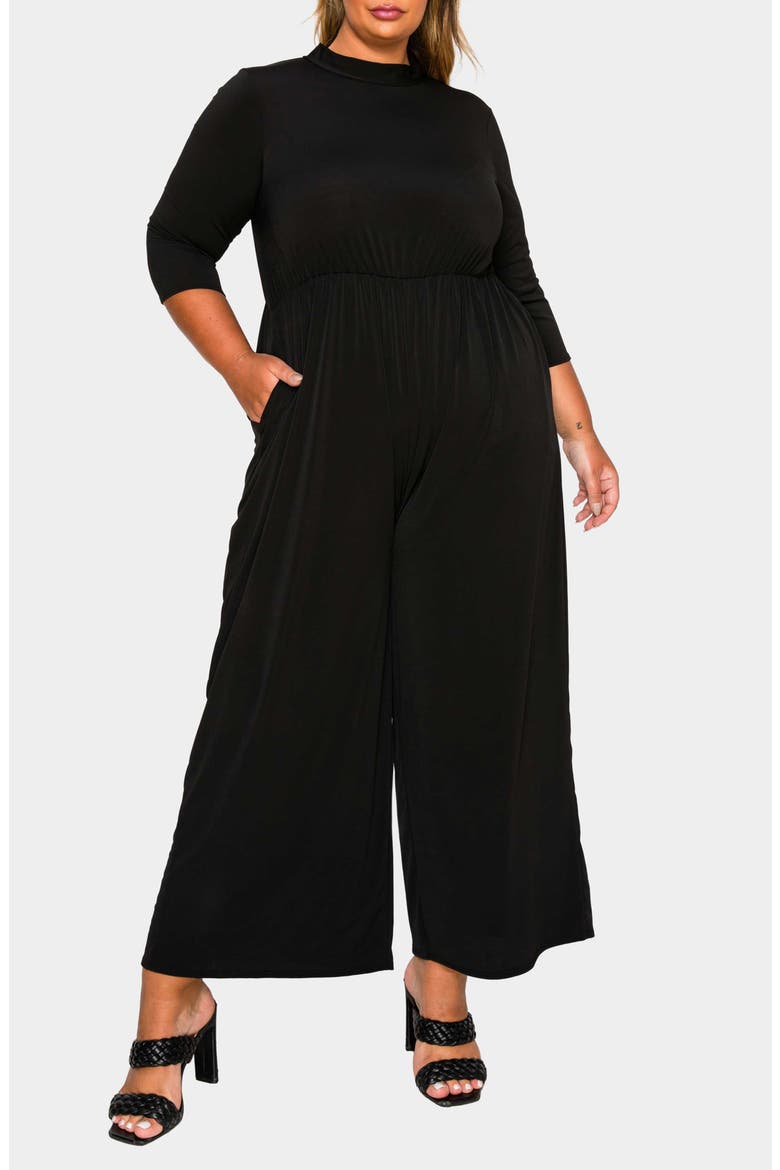 Summer Wide Leg Jumpsuit, Main, color, BLACK