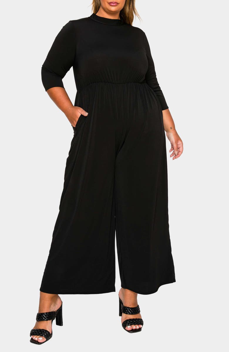 L I V D Summer Wide Leg Jumpsuit, Main, color, Black