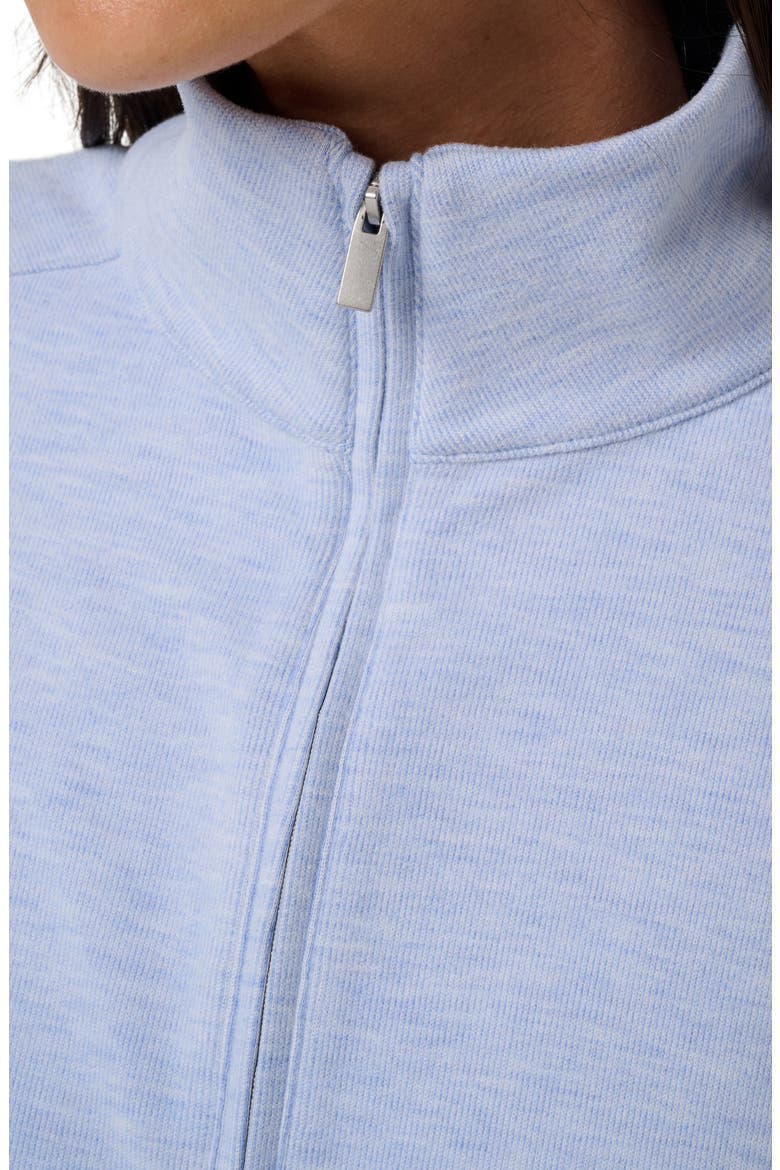 Cloud Half-Zip Pullover, Alternate, color, HEATHER ENGLISH MANOR