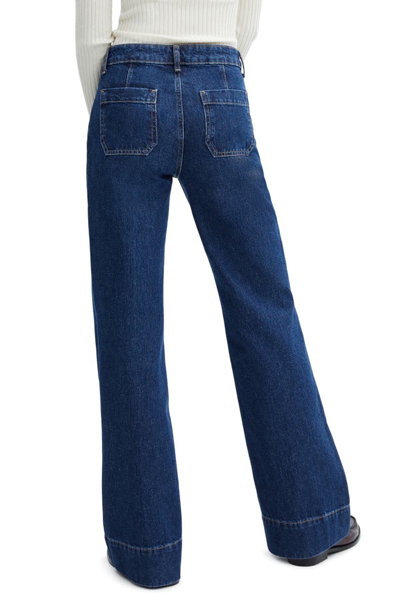 Laila High Waist Pintuck Jeans, Alternate, color, OPEN BLUE