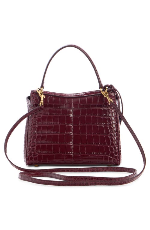 Balenciaga Mini Rodeo Croc Embossed Leather Top Handle Bag
