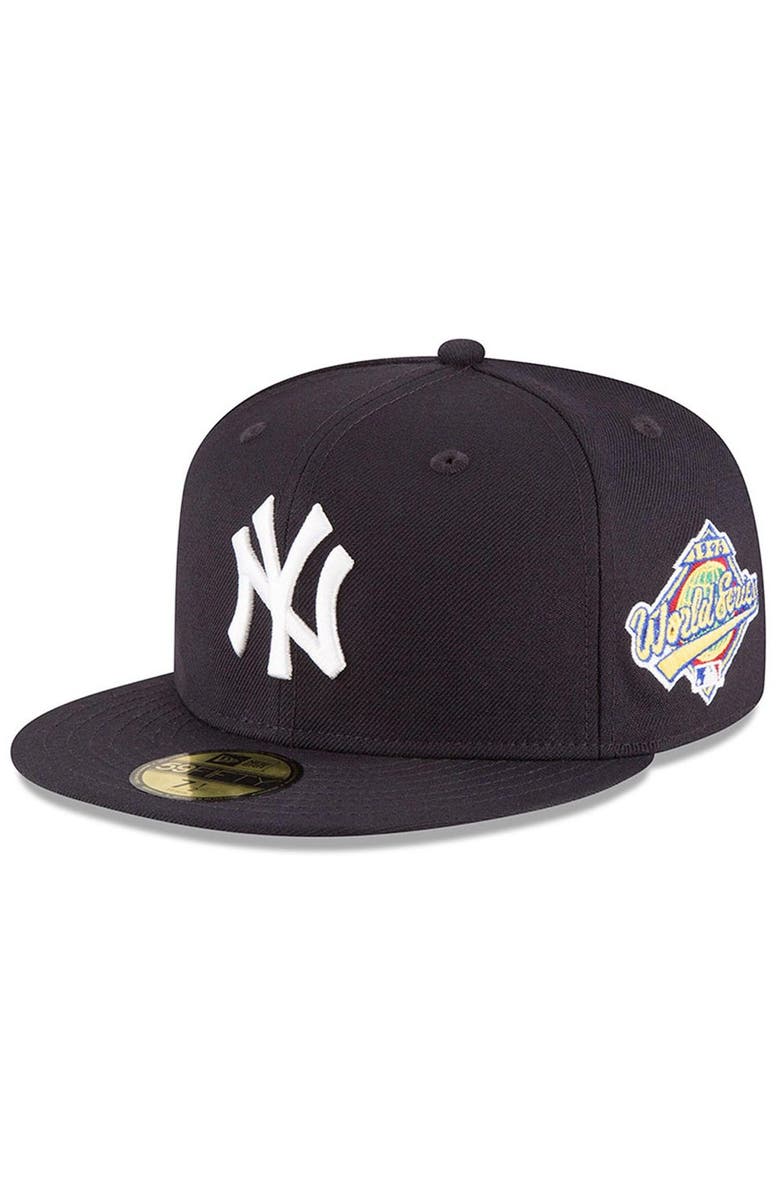New Era Men's New Era Navy New York Yankees Side Patch 1996 World Series 59FIFTY Fitted Hat, Alternate, color,