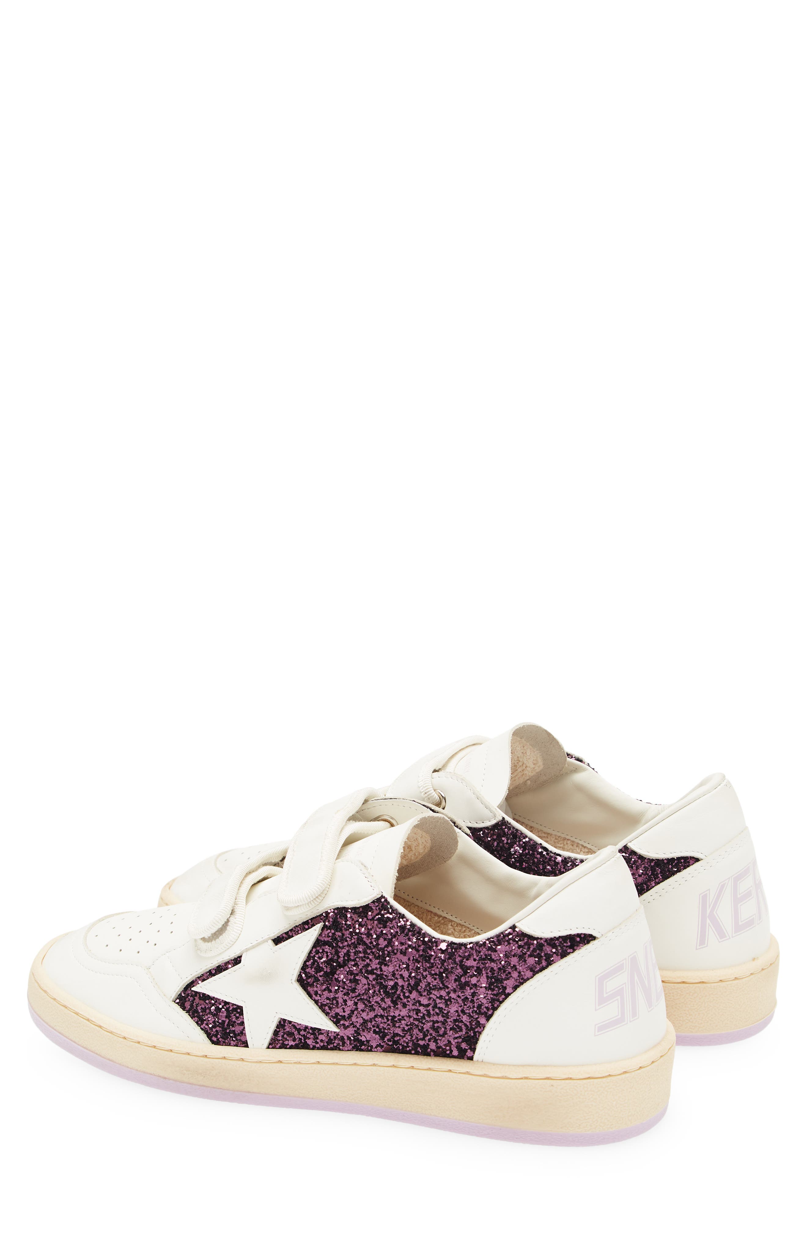 Golden Goose Kids' Ball Star Sneaker, Alternate, color, Purple/ White