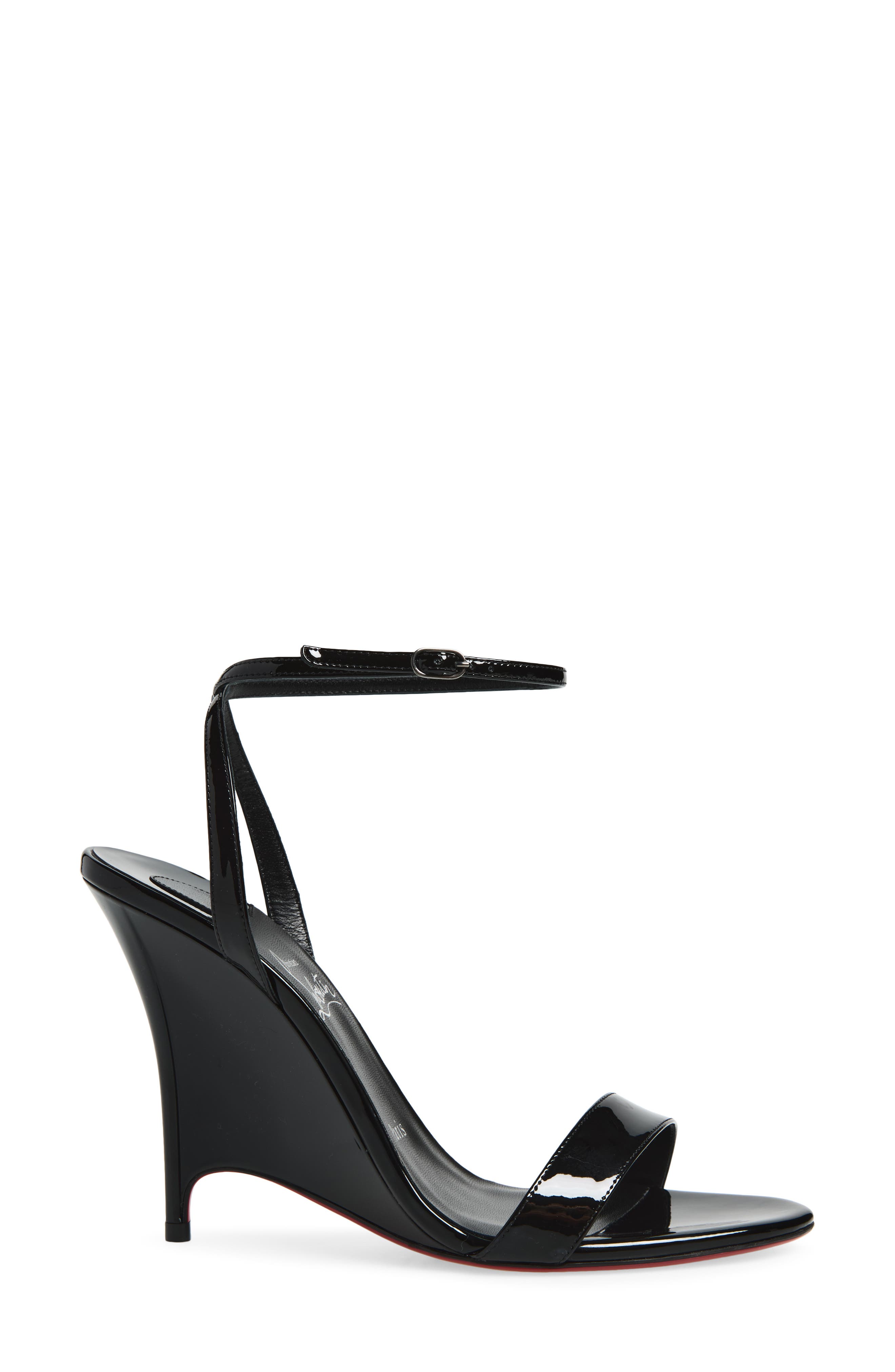 Zeezeenella Wedge Sandal, Alternate, color, BLACK/ BLACK