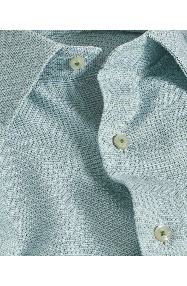 David Donahue Trim Fit Micro Dobby Dress Shirt, Alternate, color, 