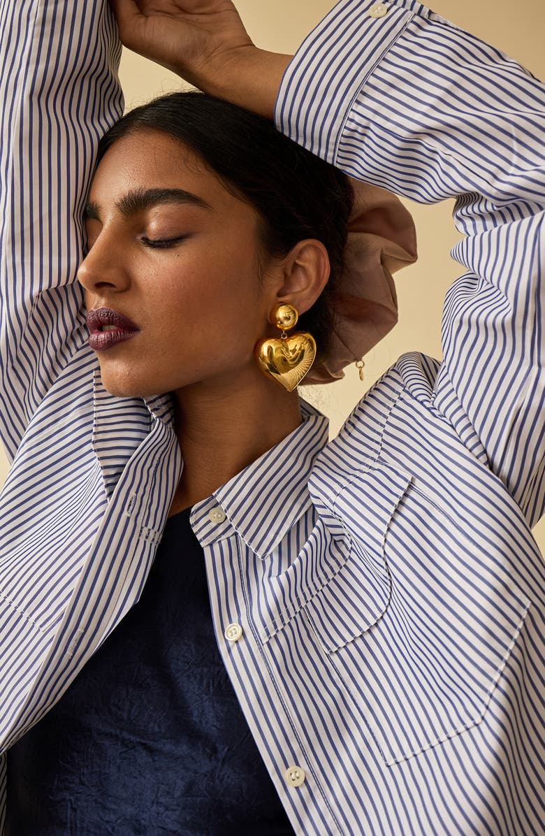 LELET NY Gigi Heart Drop Earrings, Alternate, color, Gold