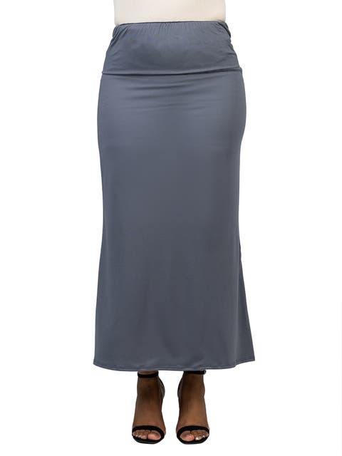 Comfortable Foldover Maxi Skirt