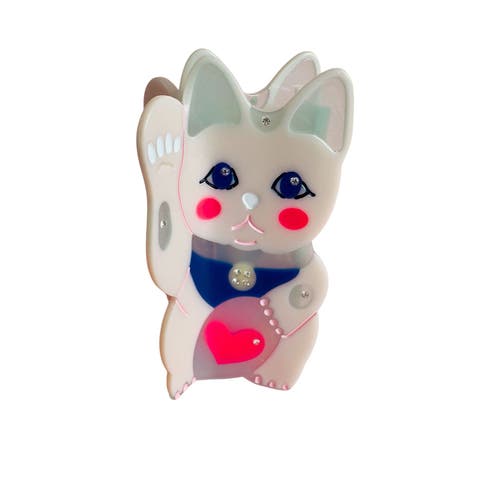 Maneki Lucky Cat Hair Claw