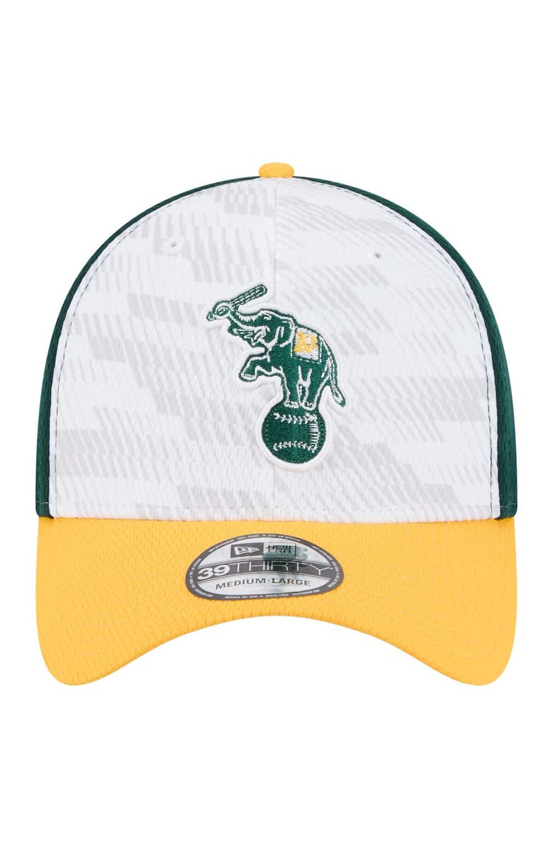 New Era Men's New Era Dark Green/Gold Athletics 2025 MLB Clubhouse 39THIRTY Flex Hat, Alternate, color, Dark Green