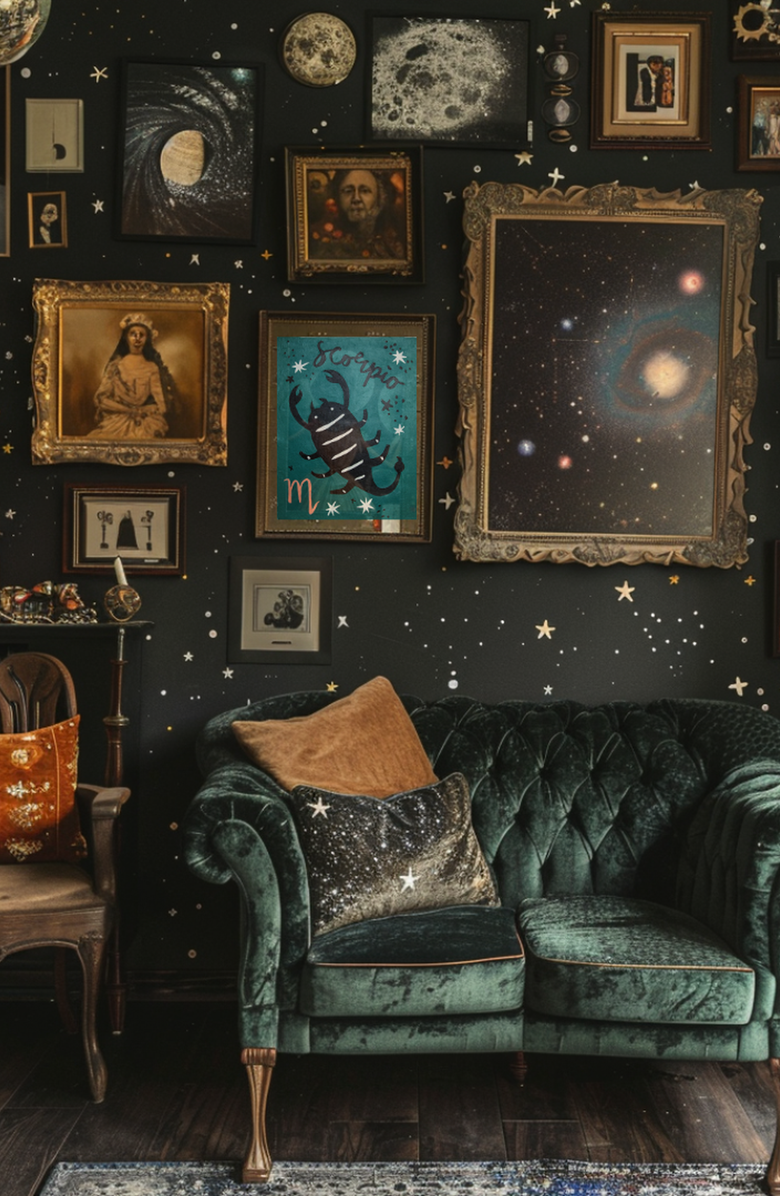 Pink Picasso Kits Special Edition Zodiac Aquarius Paint by Numbers Kit, Alternate, color, Teal / Coral Pink