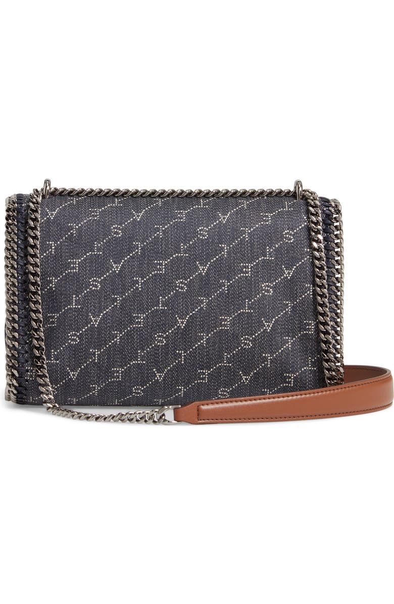 Stella McCartney Falabella Logo Denim Shoulder Bag, Alternate, color,
