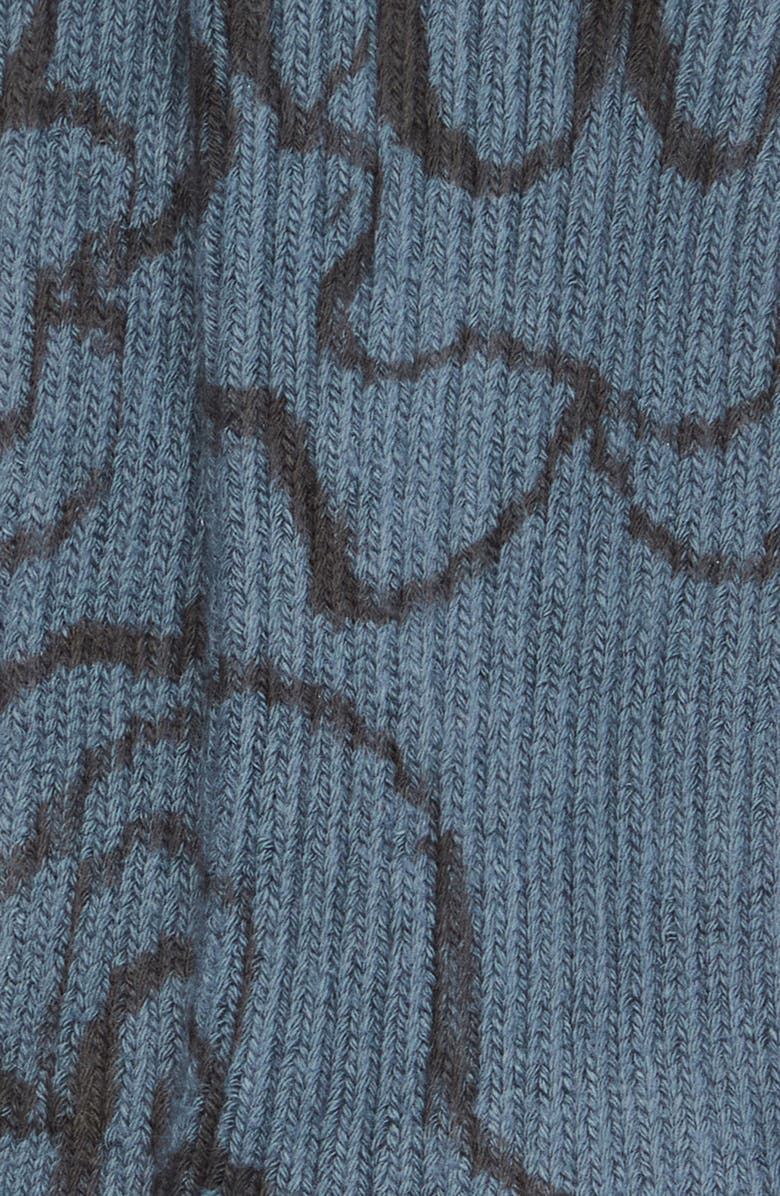 Collina Strada Print Organic Cotton Blend Crew Socks, Alternate, color, 