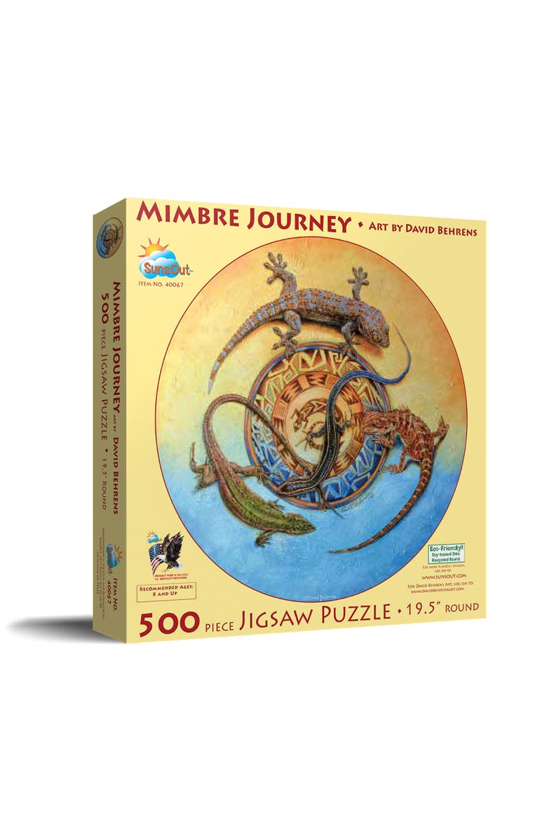 Mimbre Journey 500 piece Jigsaw Puzzle for Adults Round, Main, color, Multicolor