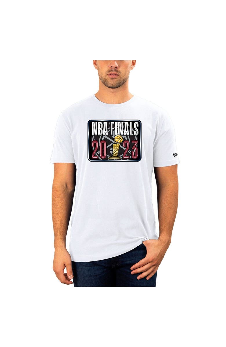 New Era Men's New Era  White Denver Nuggets 2023 NBA Finals Hook T-Shirt, Alternate, color, 