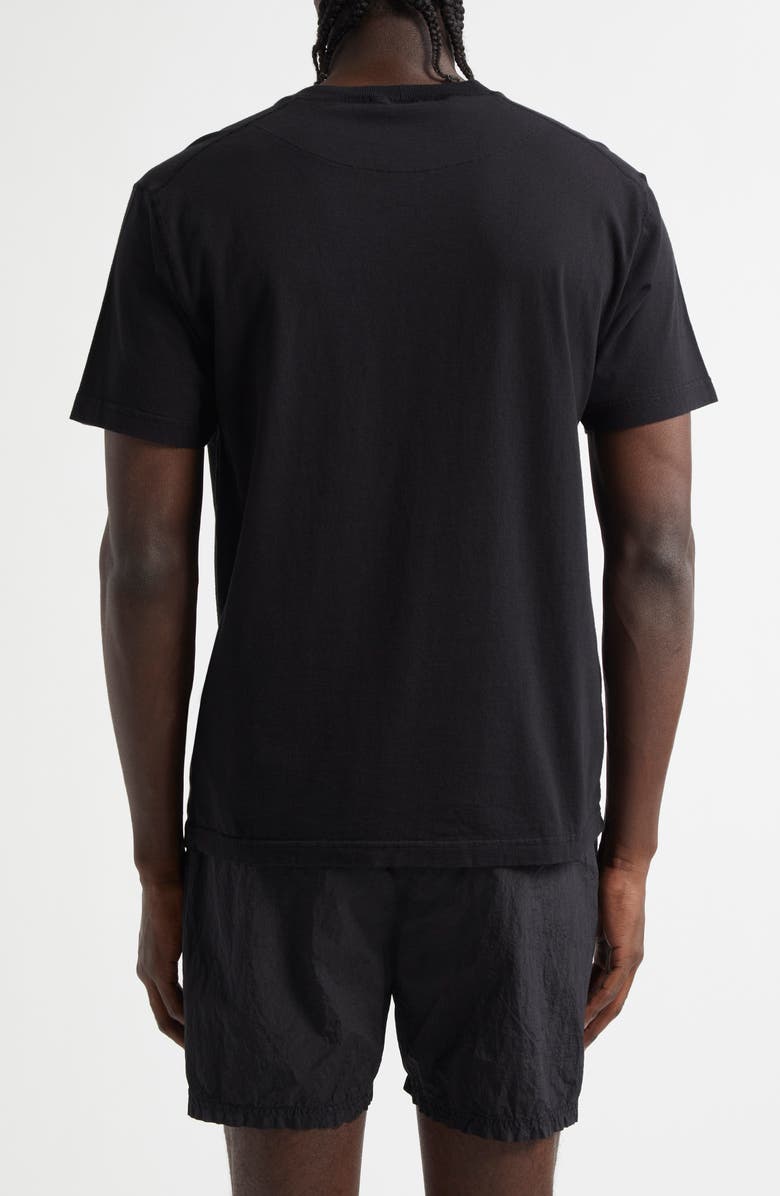 Stone Island Compass Logo Patch Organic Cotton Pocket T-Shirt, Alternate, color, Black