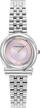 FERRAGAMO Gancini Twisted Bracelet Watch, 28mm