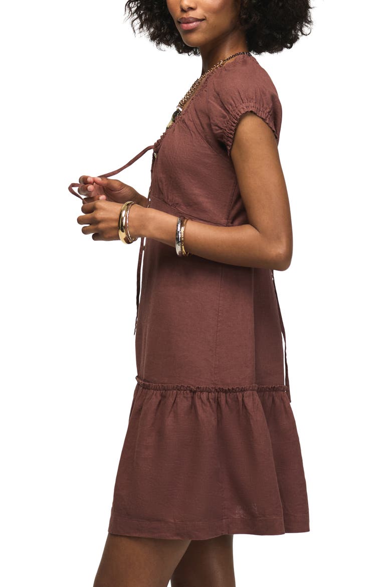 Market Short Sleeve Minidress, Alternate, color, MARRON