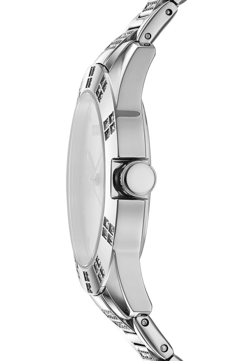 GEVRIL Crystal Bezel Bracelet Watch, Alternate, color,