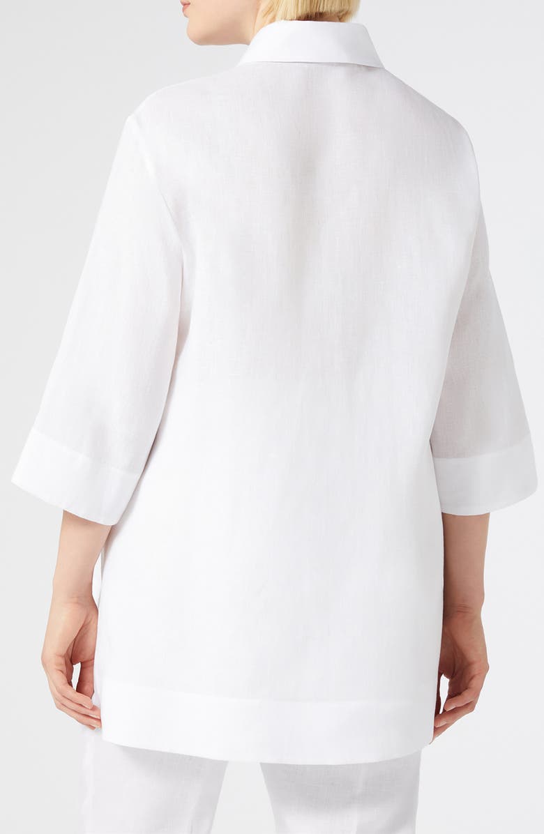 Marina Rinaldi Florida Linen Canvas Tunic, Alternate, color,
