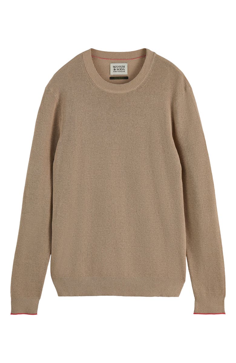 Scotch & Soda Linen & Cotton Sweater, Alternate, color, Plaza Taupe