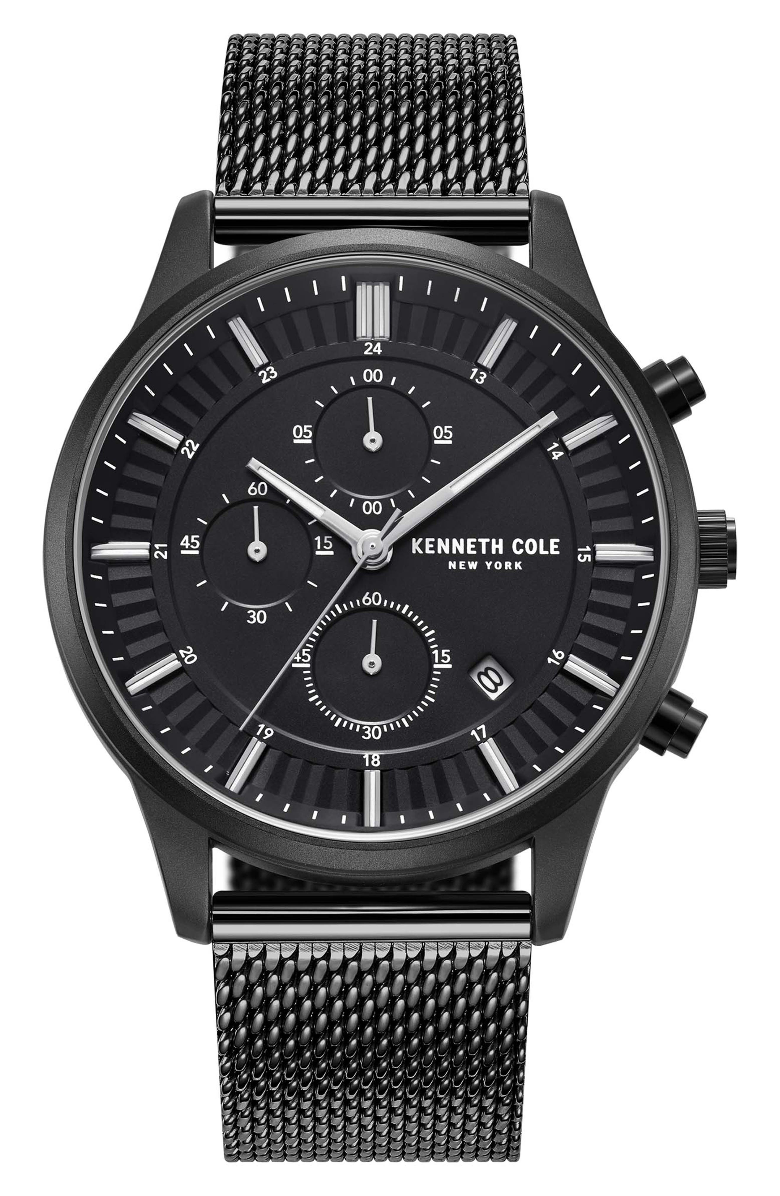 Men's Chronograph Mesh Strap Watch, 42mm