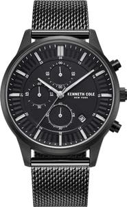 Kenneth Cole Men's Chronograph Mesh Strap Watch, 42mm