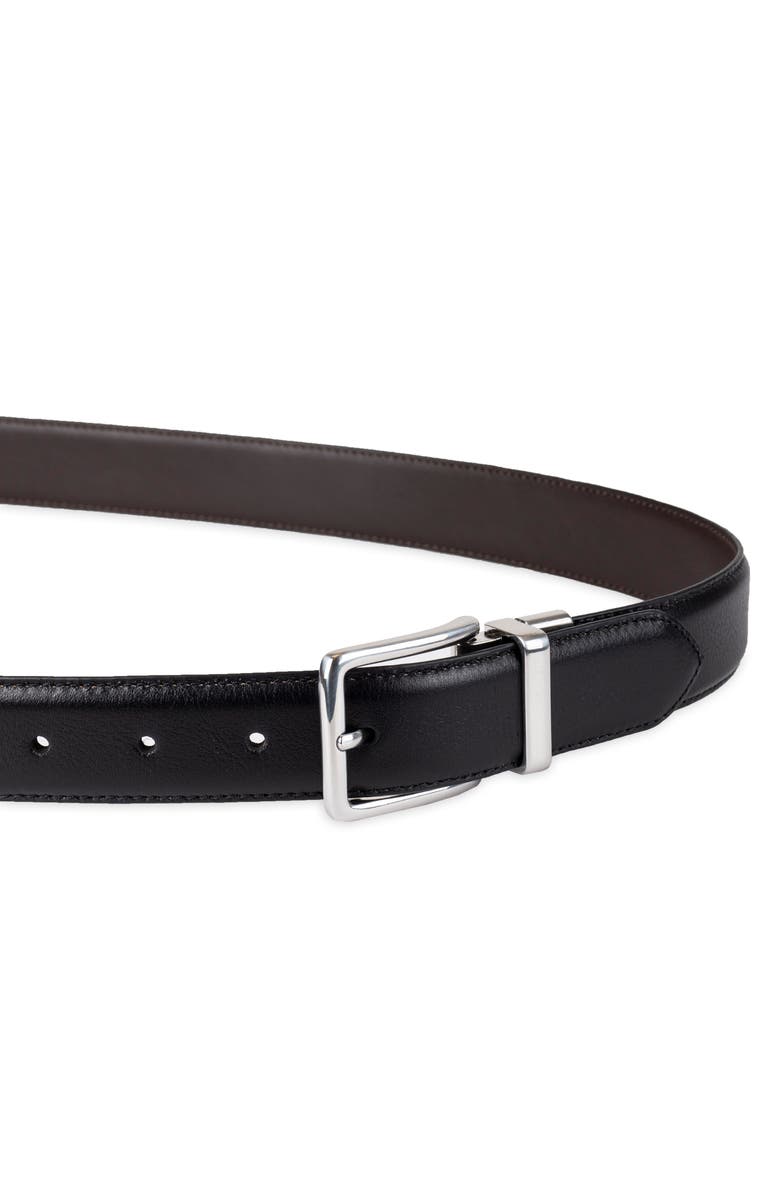 Cole Haan Reversible Feather Edge Leather Belt, Alternate, color, Black/ Brown
