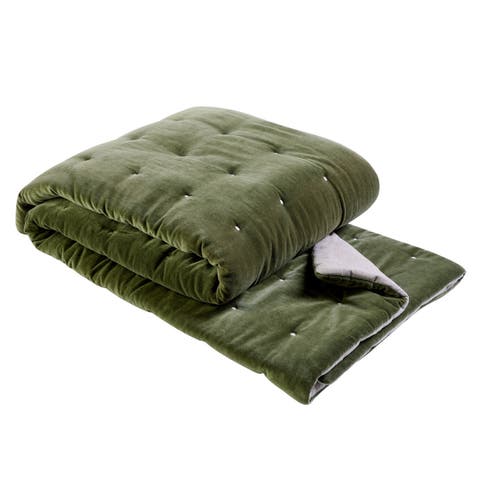 Jaipur Luxury Cotton Velvet Quilted Throw