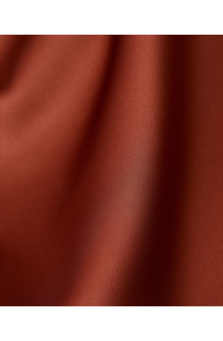 MANGO Jackieo Satin Miniskirt, Alternate, color, Russet