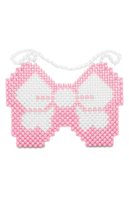 Iscream Kids' Bow Bead Crossbody Bag In Pink