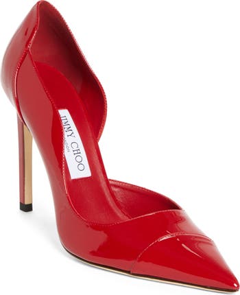 Jimmy Choo レッドパンプス Jimmy Choo Brigitte Pointed Toe Half d'Orsay Pump (Women) | Nordstrom