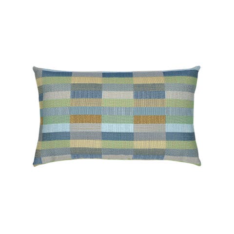 Mosaic Dimensional Indoor & Outdoor Woven Accent Pillow & Insert