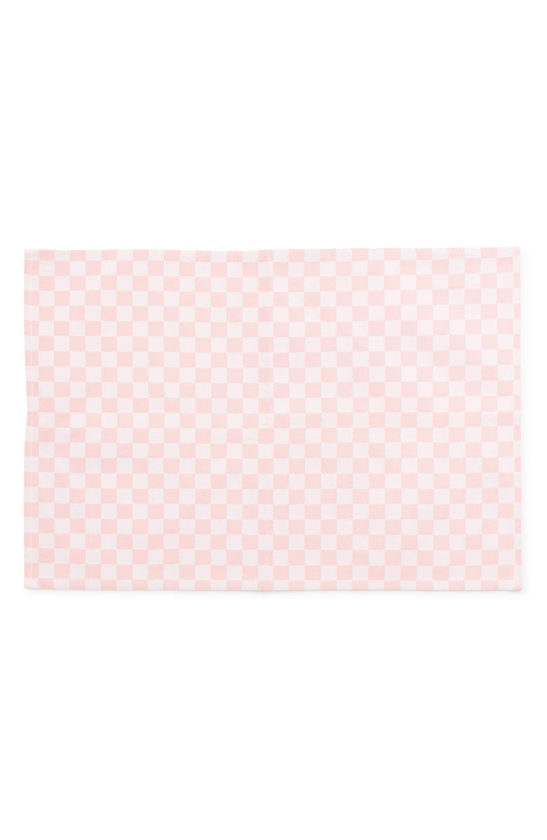 MACKENZIE CHILDS Pink Check Set of 4 Placemats, Main, color, Pink