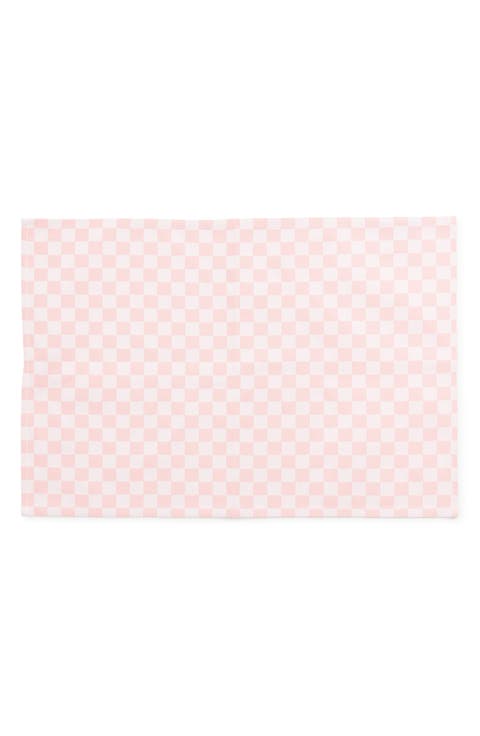 Pink Check Set of 4 Placemats