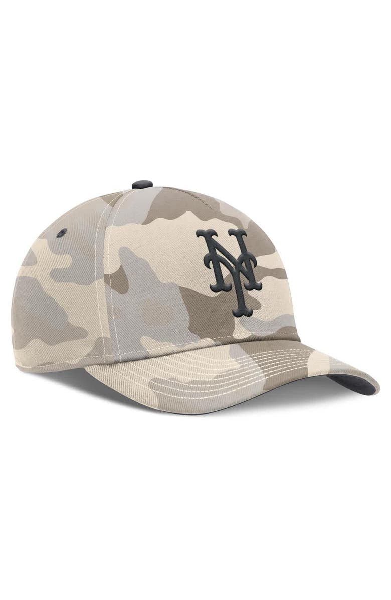 Nike Men's Nike Natural New York Mets Camo Pack Rise Adjustable Hat, Alternate, color, 