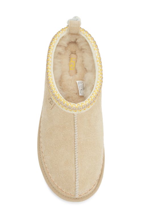 Ugg(r) Tasman Biarritz Genuine Shearling Lined Slipper In Yellow