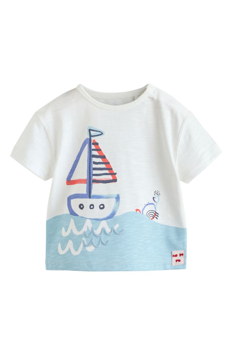NEXT Nautical T-Shirt & Shorts Set, Alternate, color, Blue