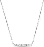 Bony Levy 18K White Gold Diamond Bar Pendant Necklace