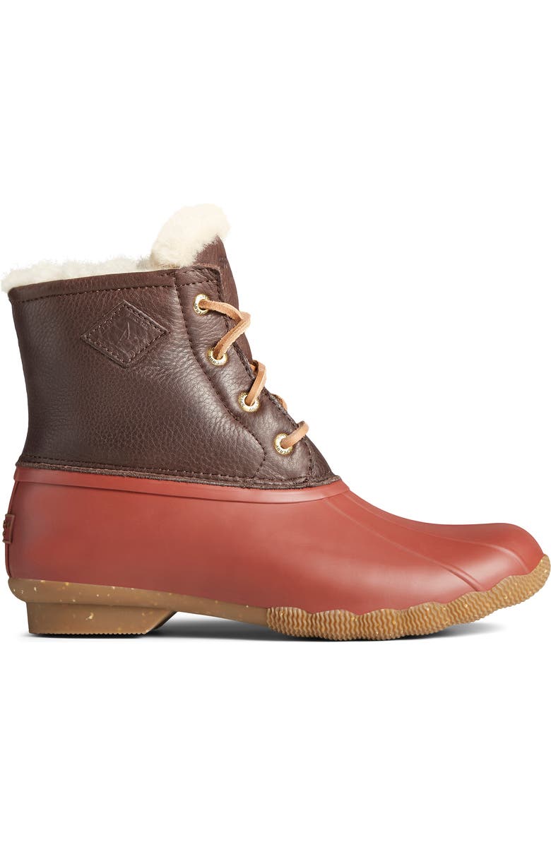 Sperry Saltwater Luxe Genuine Shearling Lined Duck Boot, Alternate, color,