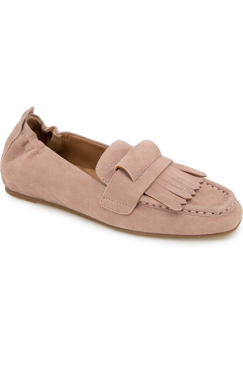 Gentle Souls Scotty Kiltie Loafer, Main, color, Fawn Suede